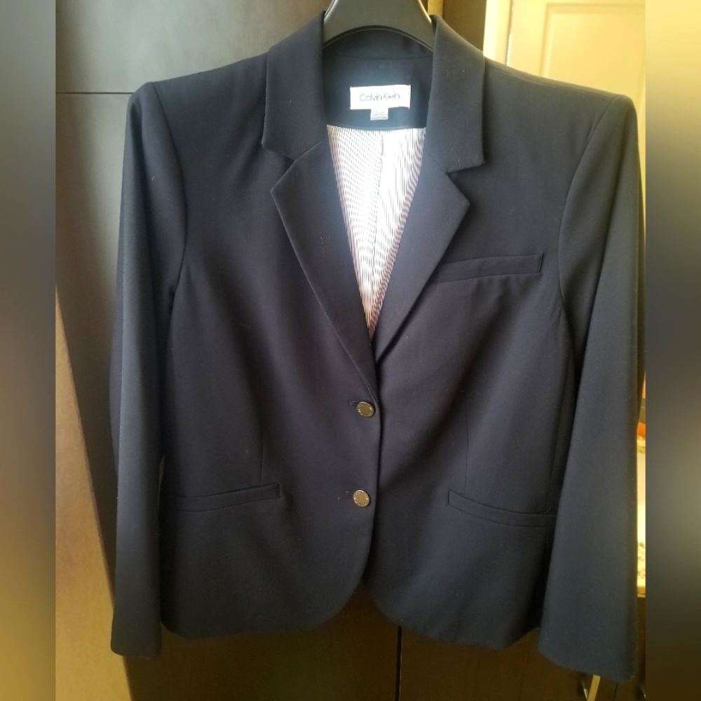 Calvin Klein Button Front Suit Jacket - image 1